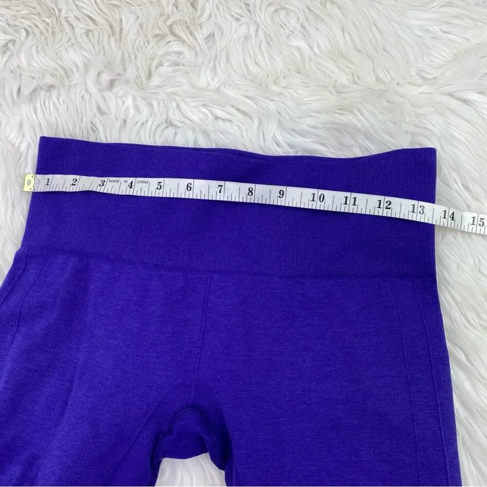 Lululemon In The Flow Crop II‎ Heathered Bruised Berry Purple Size 6 Yoga